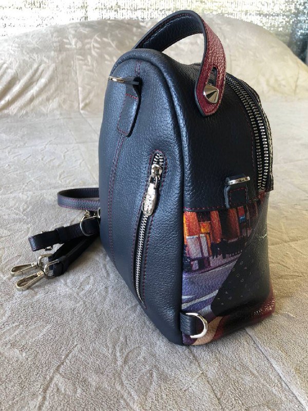 Сумочка-рюкзачок из натуральной кожи Guranny 3