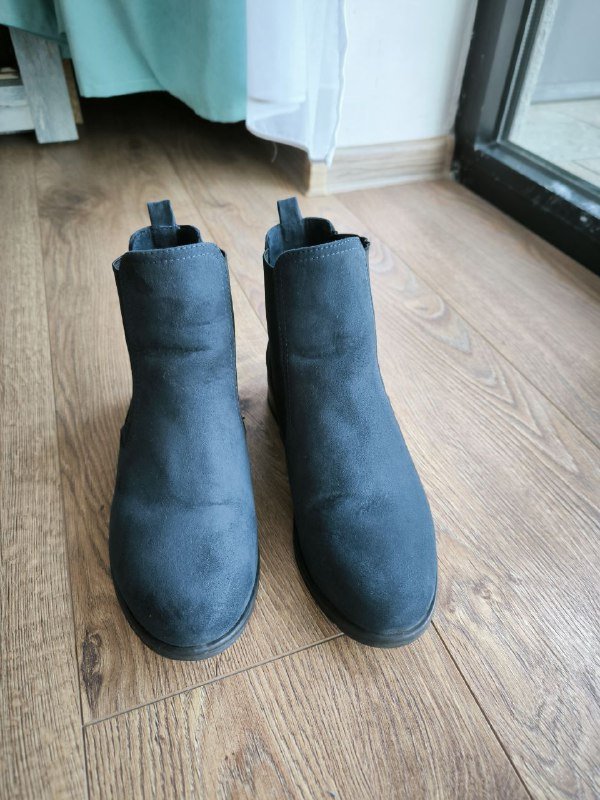 Темно-синие ботинки полусапожки Marco Tozzi 36 размер