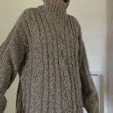 Свитер шерстяной серый oversize 3