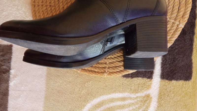 Черные кожаные женские сапоги размер 41 5