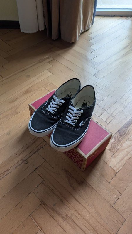Vans Authentic черные мужские кеды размер 44.5