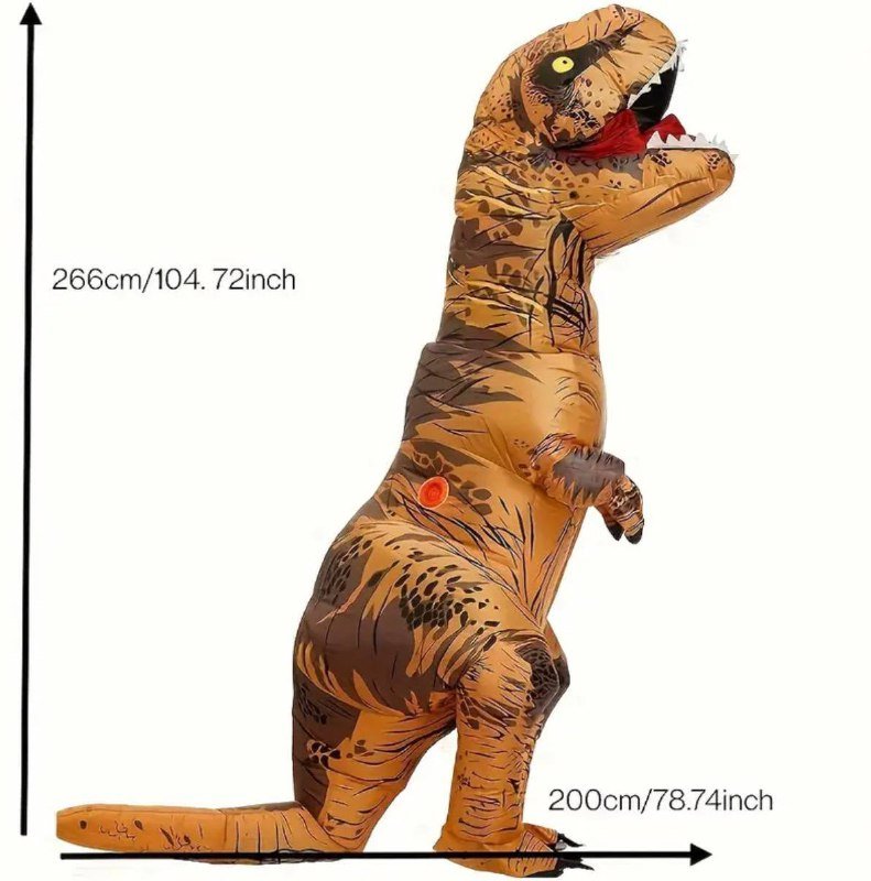 Надувной костюм тираннозавра T-Rex