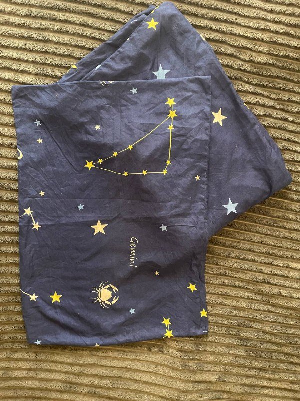 Постельное белье синее двуспальное