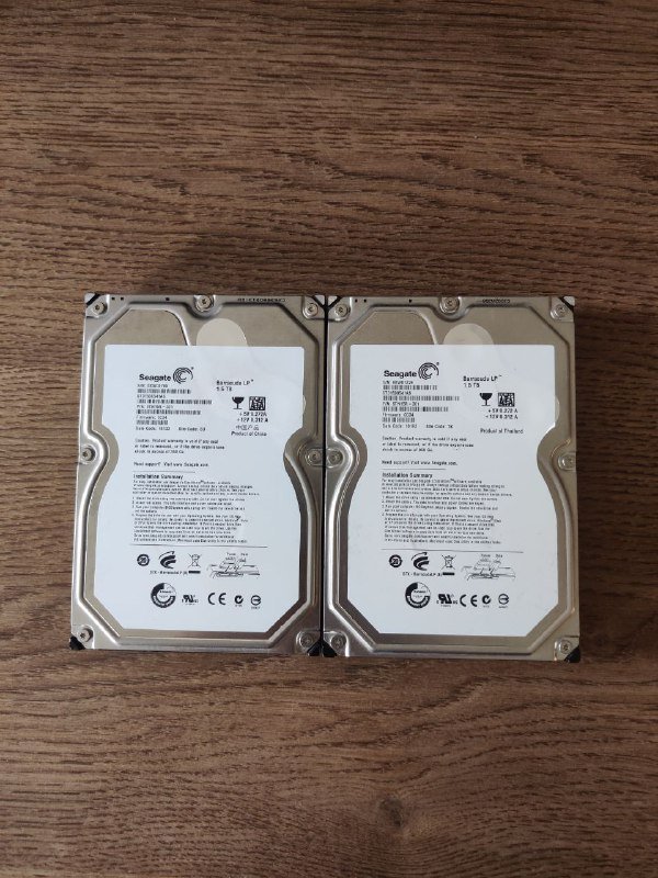 Жёсткие диски Seagate 1.5 TB 2 шт.