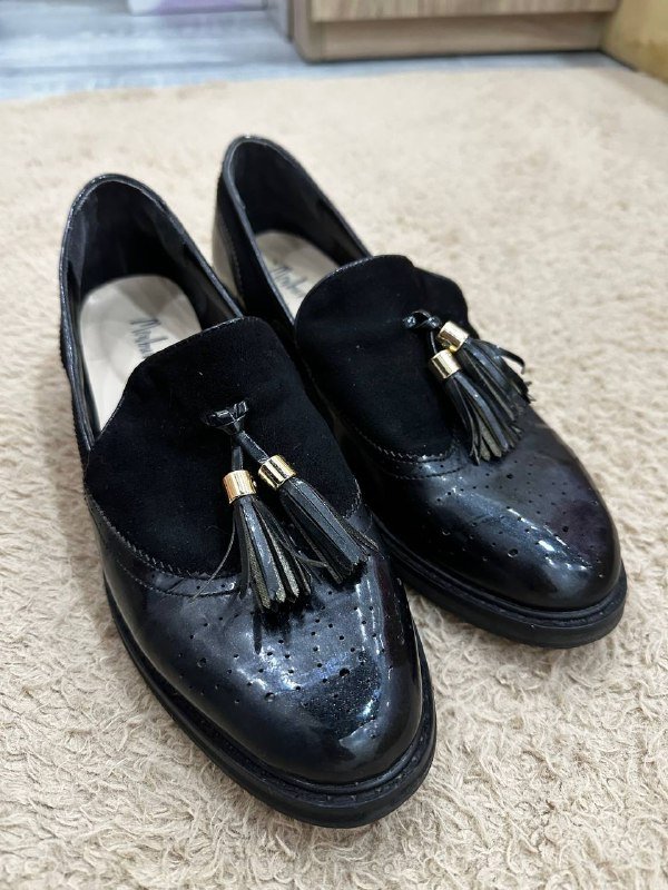 Туфли лоферы кожаные фирменные размер 38