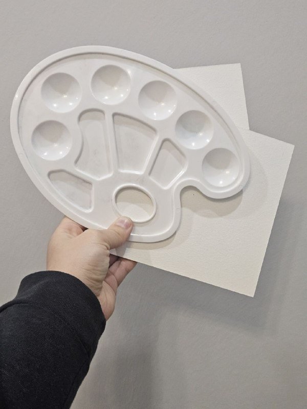 2 мини-холста и палитра для творчества 2