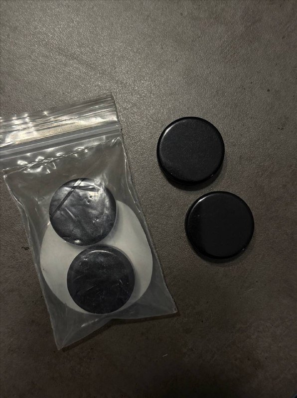 черные каменные плаги 25 мм