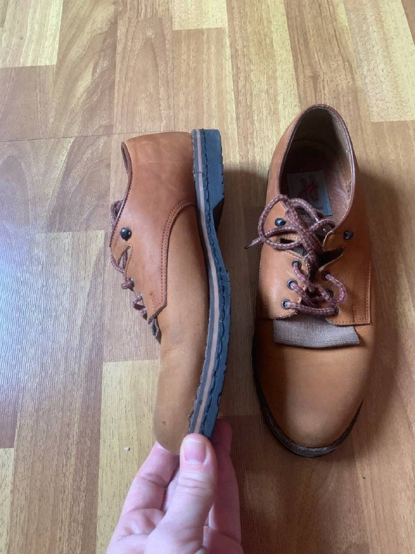 Кожаные туфли мужские прошитые 38-39 2