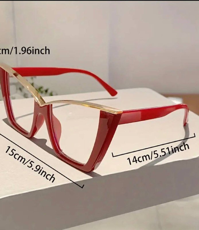 Очки с оправой Cat Eye, линзы AC, оправа из ПК 6