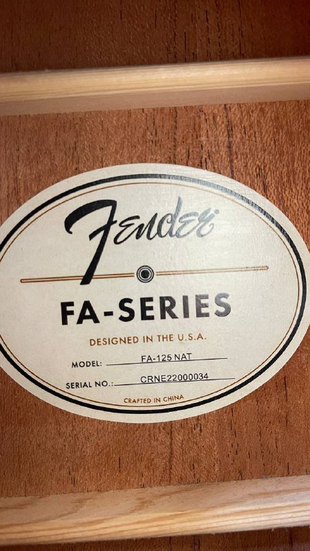 Акустическая гитара Fender FA-125 NAT 9