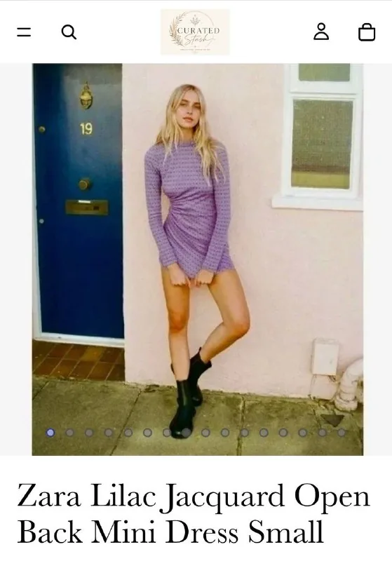 Платье Zara с боковым вырезом и открытой спиной 1