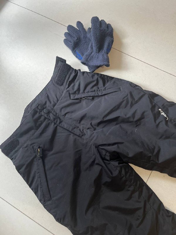 Горнолыжные детские штаны, зимние перчатки и худди 2