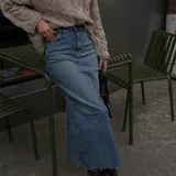 Джинсовая макси-юбка ZARA 1