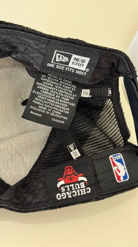 Черная кепка New Era 9FO AF Bob Team Trucker NBA Chicago Bulls 3