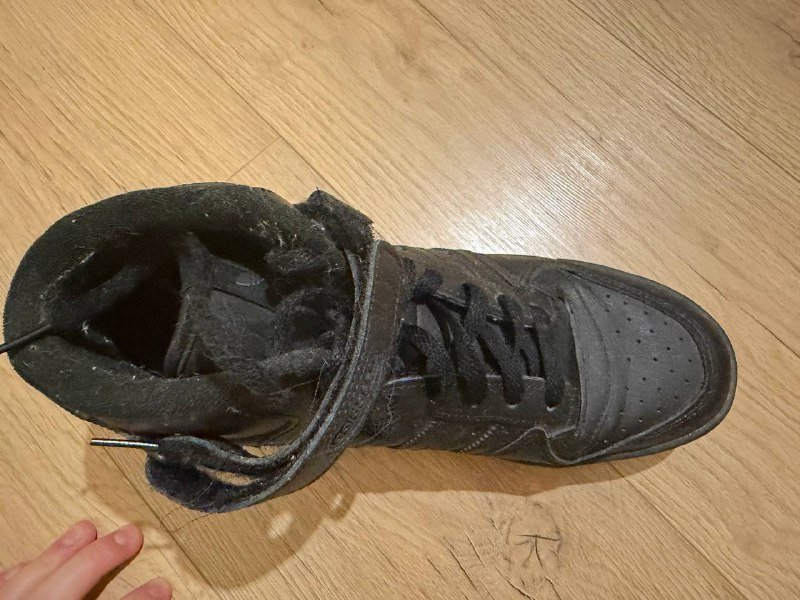 Кроссовки Adidas Forum mid Triple Black 2