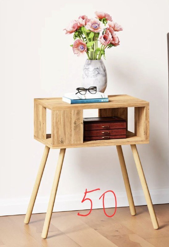 Кровать, тумба, наушники, статуэтка, фикус, спатифилум 2