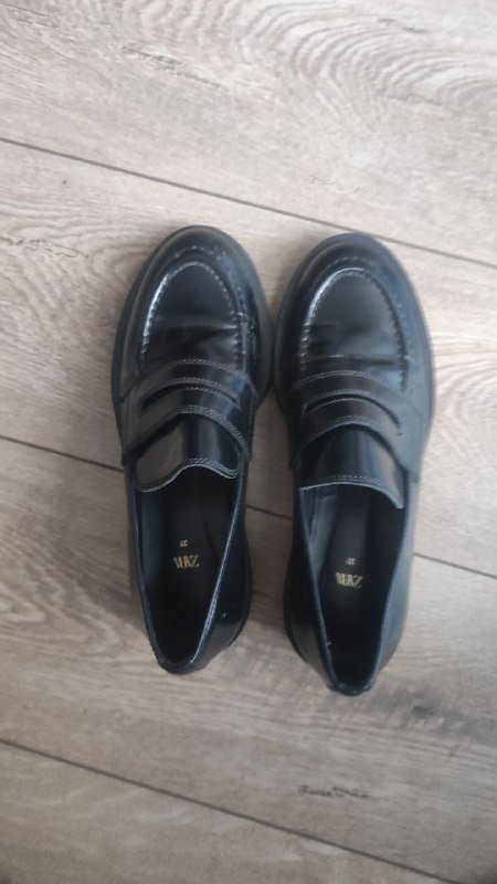 Лоферы Zara из натуральной кожи, размер 37 2