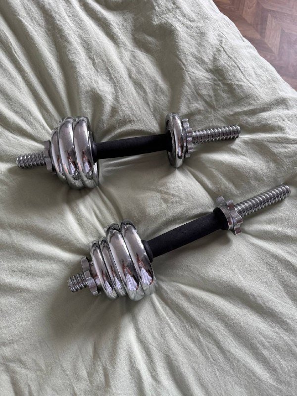 Гантели по 6 кг, 2 штанги