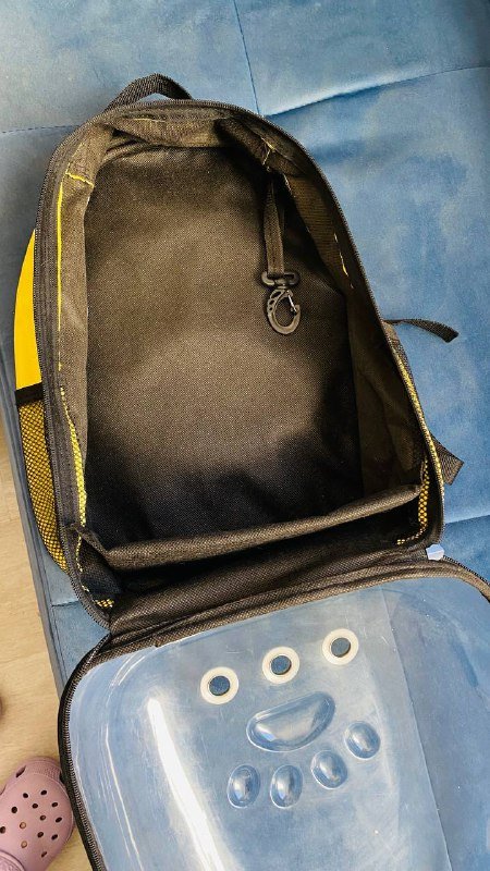 Переноска рюкзак для животных 33x25x40 желтый 3