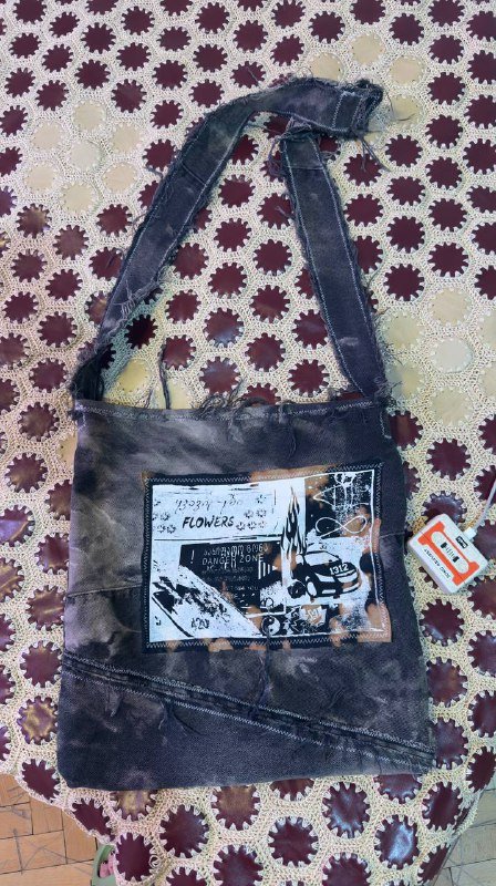 Сумка почтальонка и шоппер дизайнерская апсайкл 2