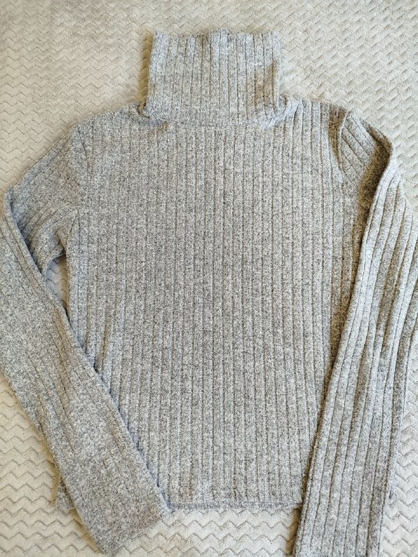 Водолазка Stradivarius, хлопковый лонгслив H&M slim-fit