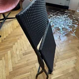 Складной черный дачный стул 3