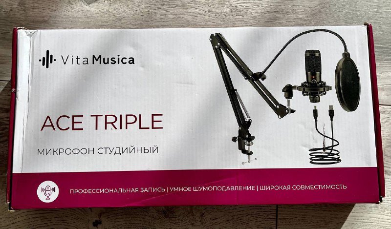 студийный микрофон ACE TRIPLE с комплектом 2