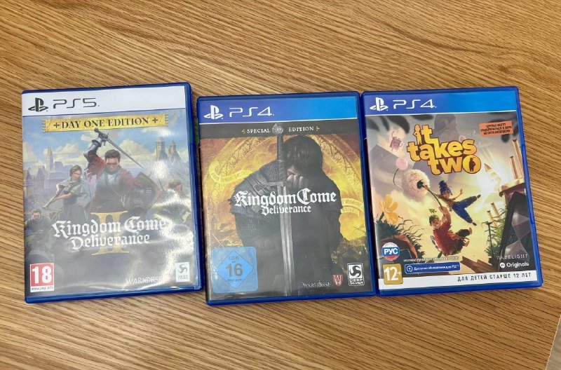 It takes two PS4, Kingdom come deliverance 1 PS4, Kingdom come deliverance 2 PS5