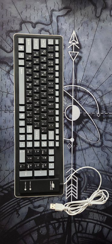 Проводная USB-клавиатура RU ENG