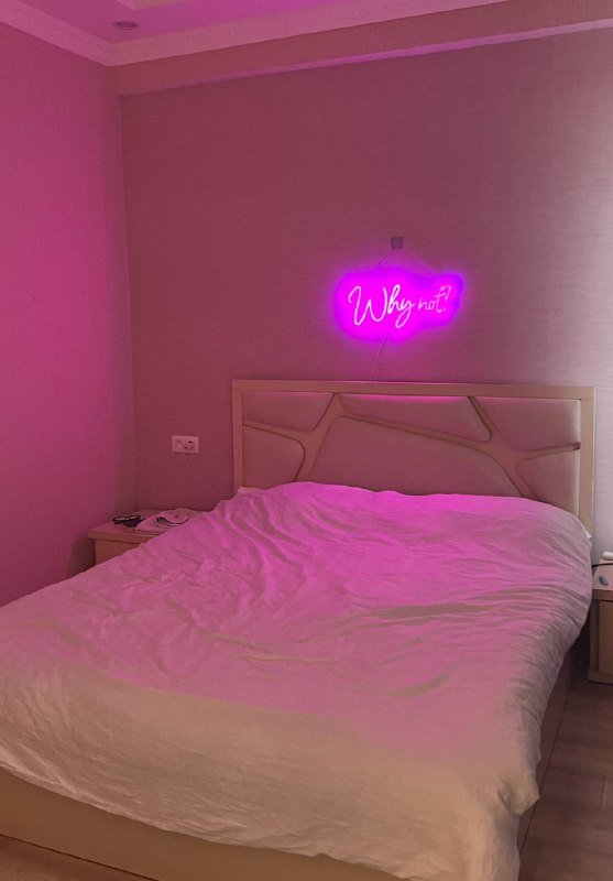 Светящаяся LED надпись Why not