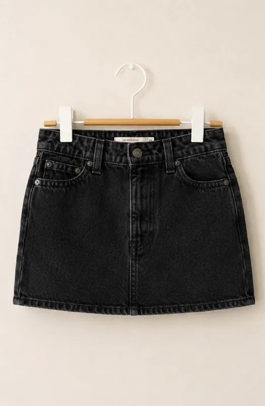 Черная джинсовая мини-юбка Levi's 1
