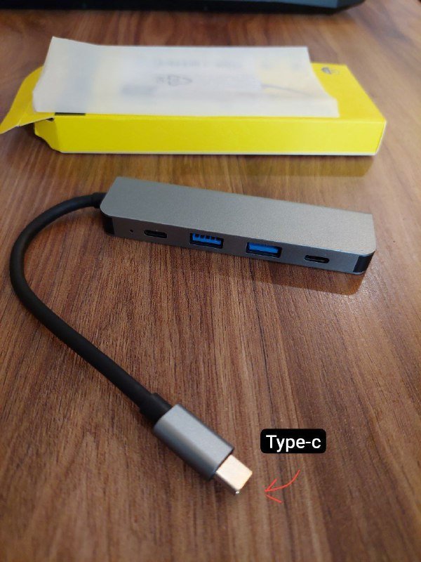 USB C хаб мультиадаптер Type-c to HDTV 5 в 1