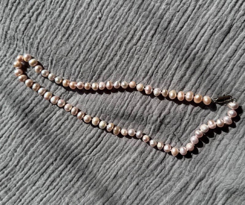 Ожерелье из натурального речного жемчуга