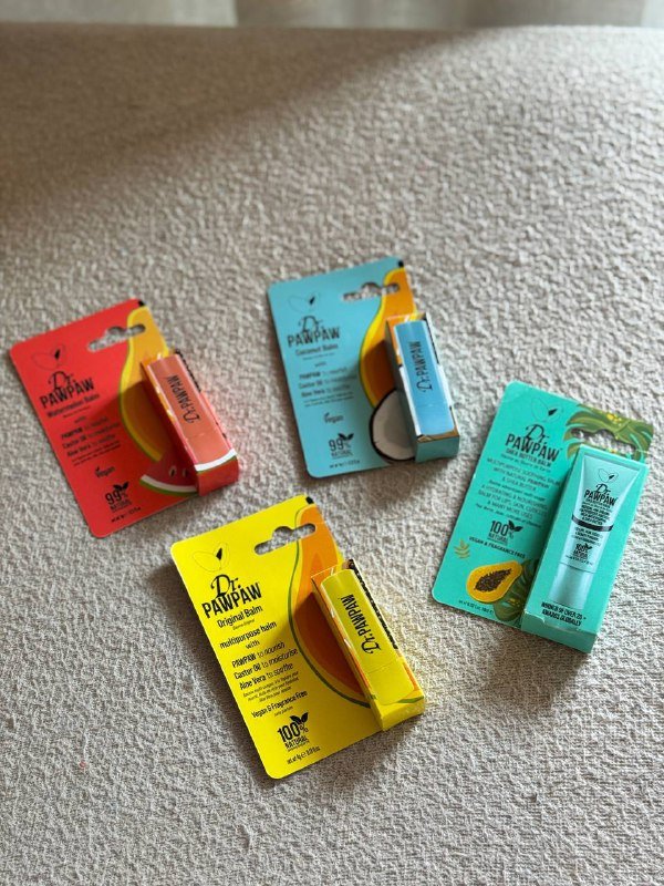Бальзамы для губ Dr. PawPaw оригинал кокос арбуз папайя
