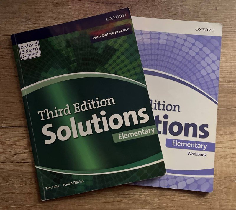 Solutions Elementary Third Edition учебник и тетрадь комплект