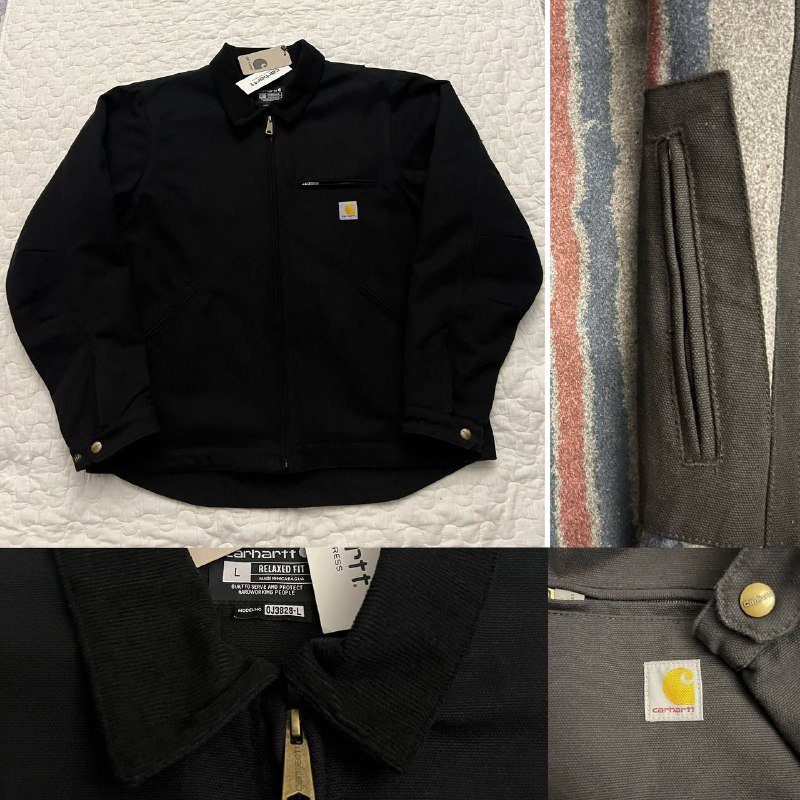 Рабочая куртка Carhartt Detroit Jacket J01 черная L