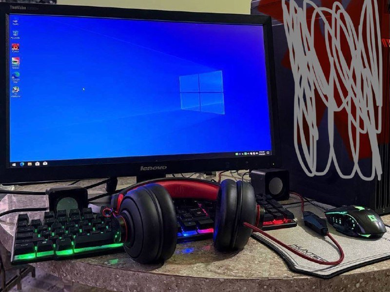 Монитор Lenovo ThinkVision E2223s с периферией