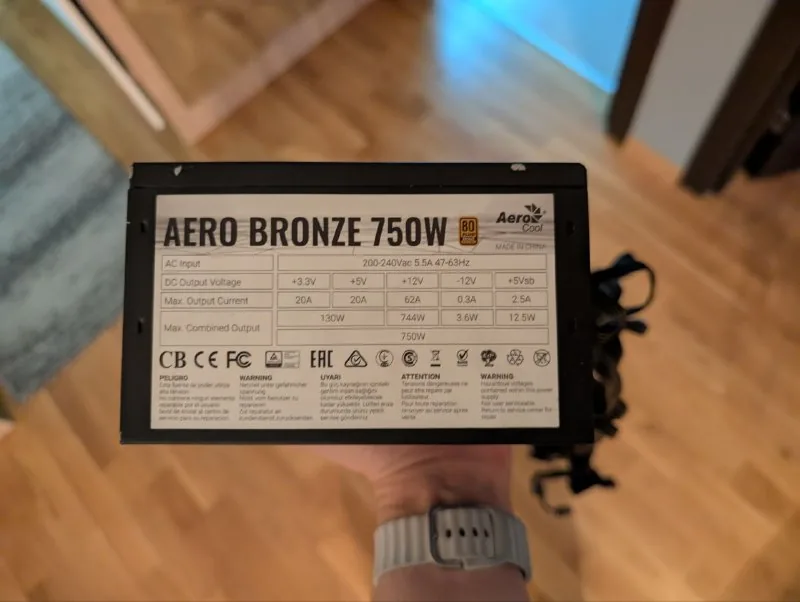 Блок питания Aerocool Aero Bronze 750W