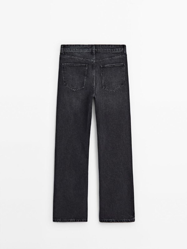 Черные прямые джинсы Massimo Dutti, размер 36 (S) 4