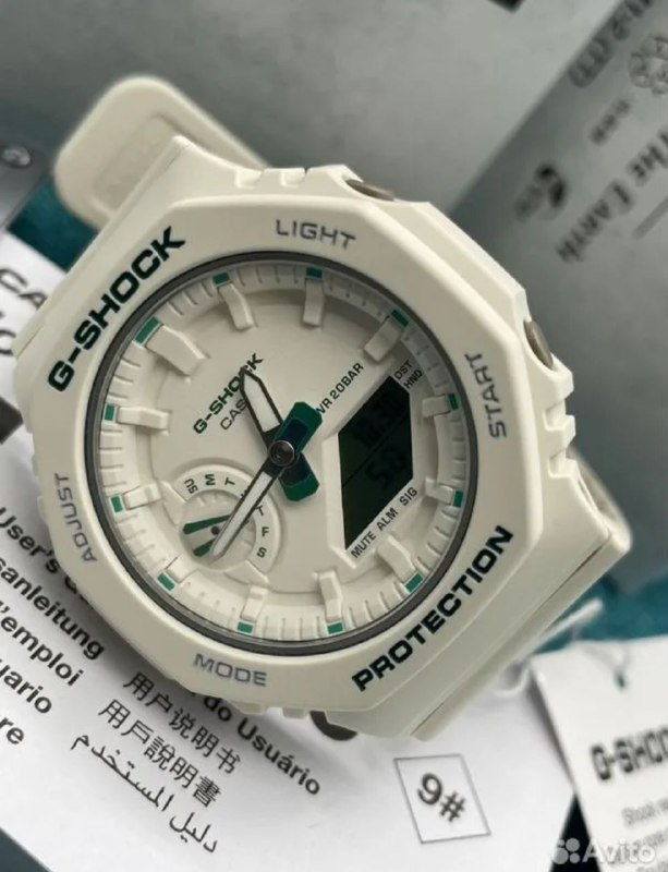 Оригинальные часы Casio G Shock GMA S 2100 белые 3
