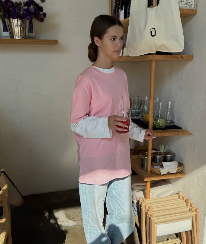 Футболка OVERSIZE с принтом на спине 5