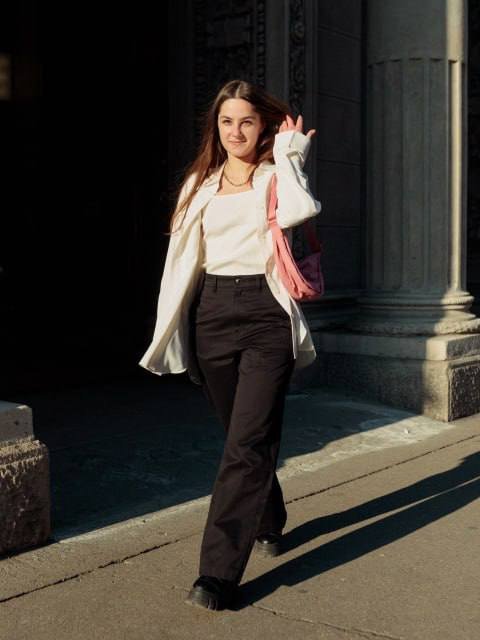 Брюки Uniqlo Cotton Baggy размер 28 М 4