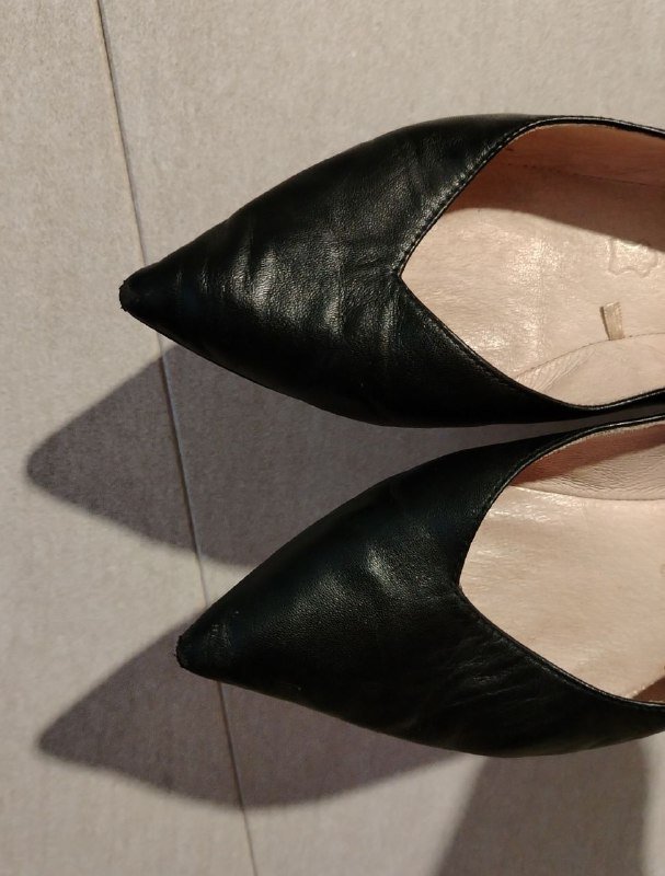 Балетки женские черные натуральная кожа Caprice размер 38-38,5 2