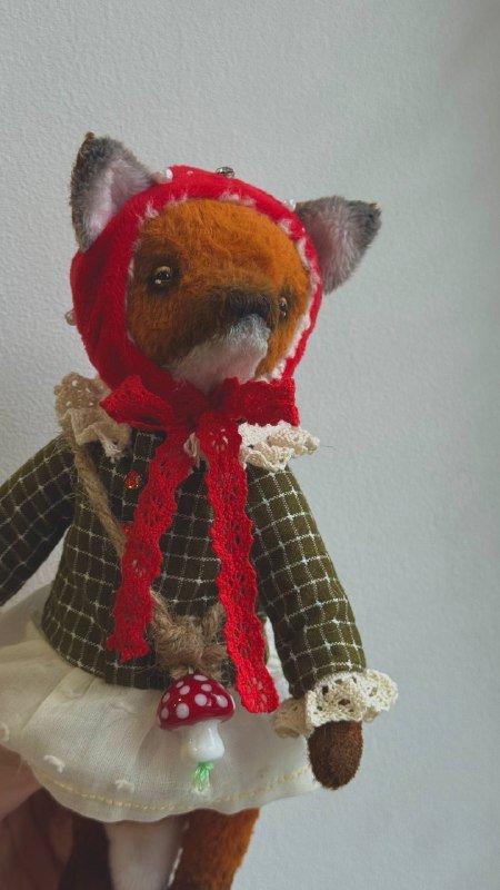 Авторские игрушки Тедди котенок, зайка, лисичка, волчонок, жираф, слоник 3