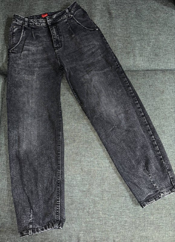 Свободные джинсы с высокой талией 7/8, размер 29