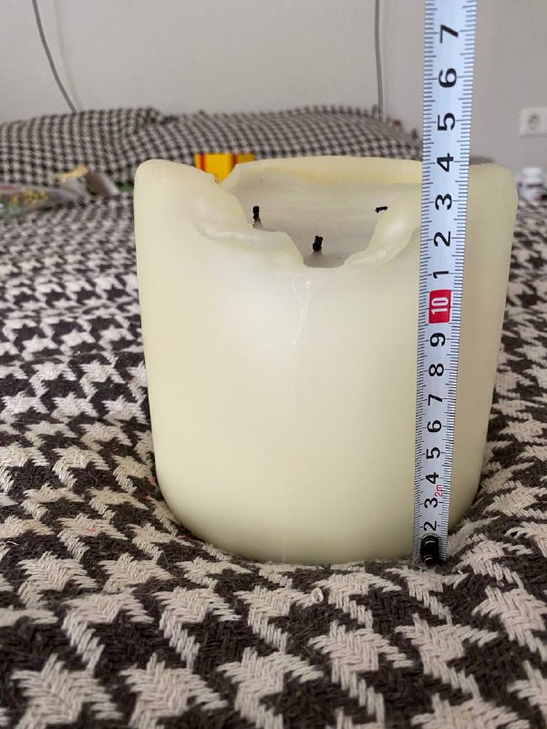 Шикарная огромная восковая свеча Bolsius 150/150 2