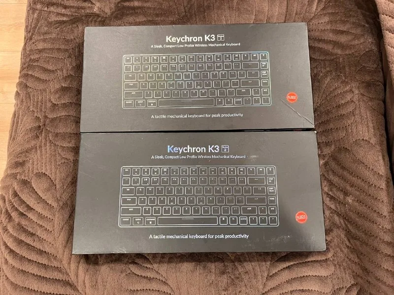 Две клавиатуры Keychron K3 V2 1