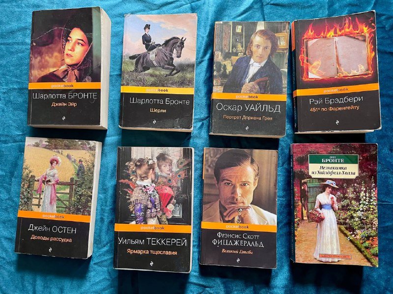 Книги Шарлотта Бронте, Оскар Уайльд, Рэй Брэдбери и другие