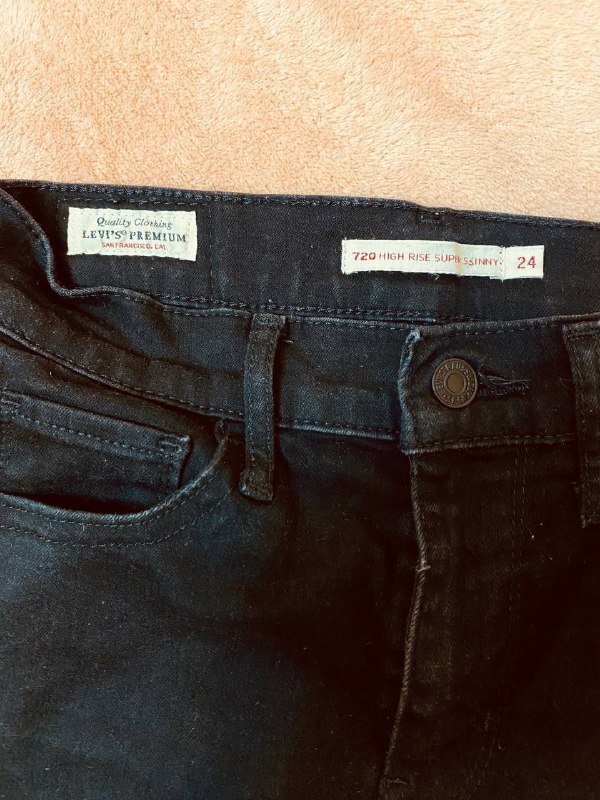 Джинсы skinny Levi’s Premium черные XS-S 2