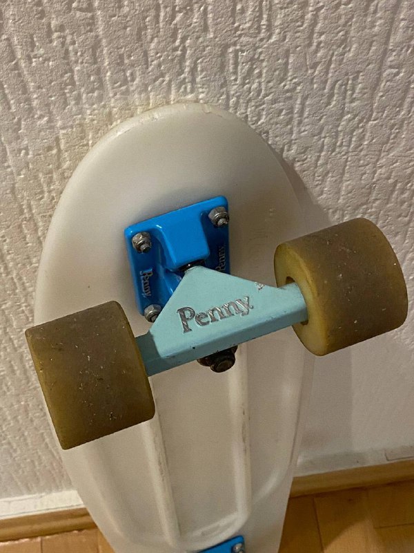 Пенни борд белый бирюзовый с подшипниками 3